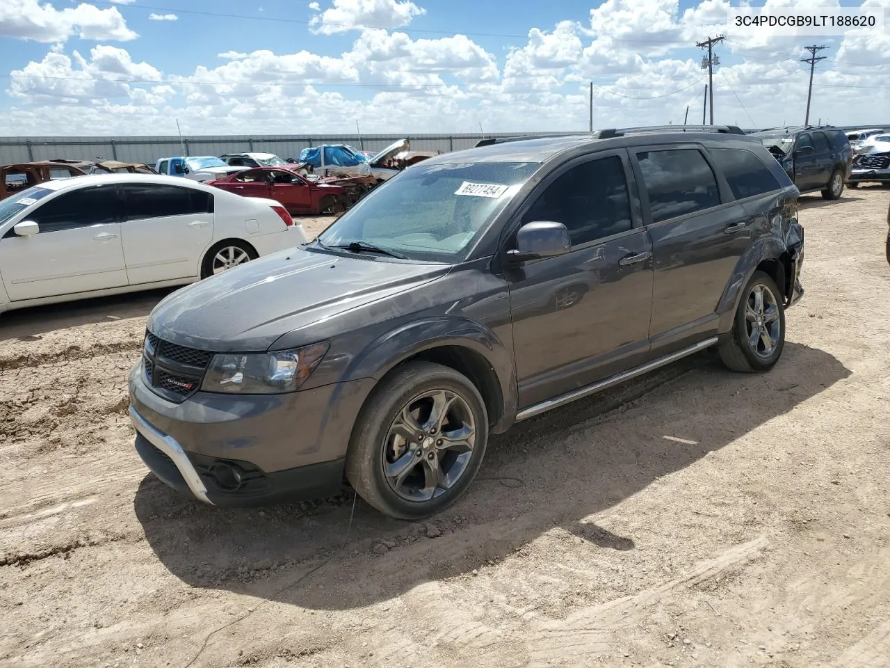 2020 Dodge Journey Crossroad VIN: 3C4PDCGB9LT188620 Lot: 69277454