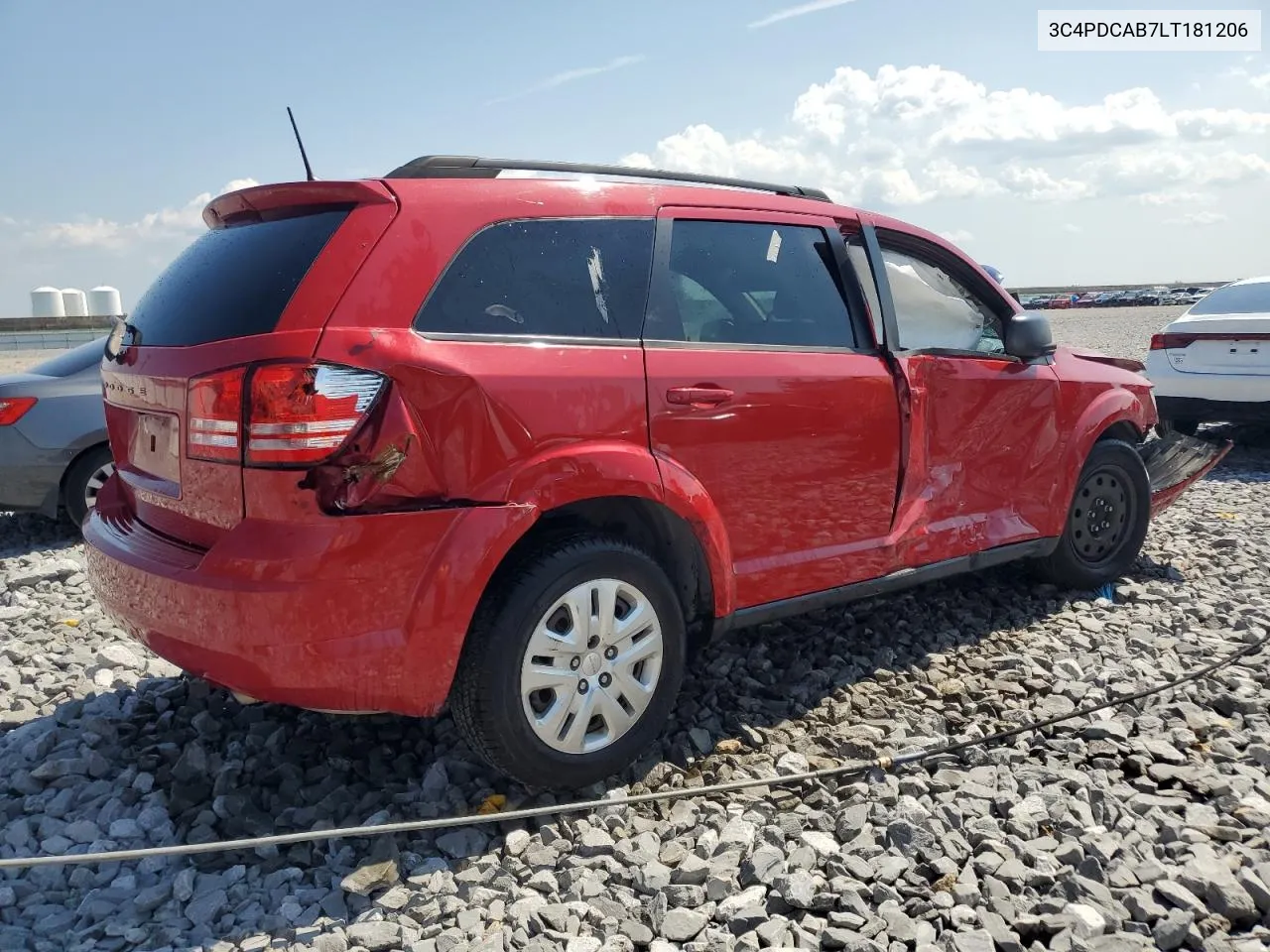 2020 Dodge Journey Se VIN: 3C4PDCAB7LT181206 Lot: 70581954