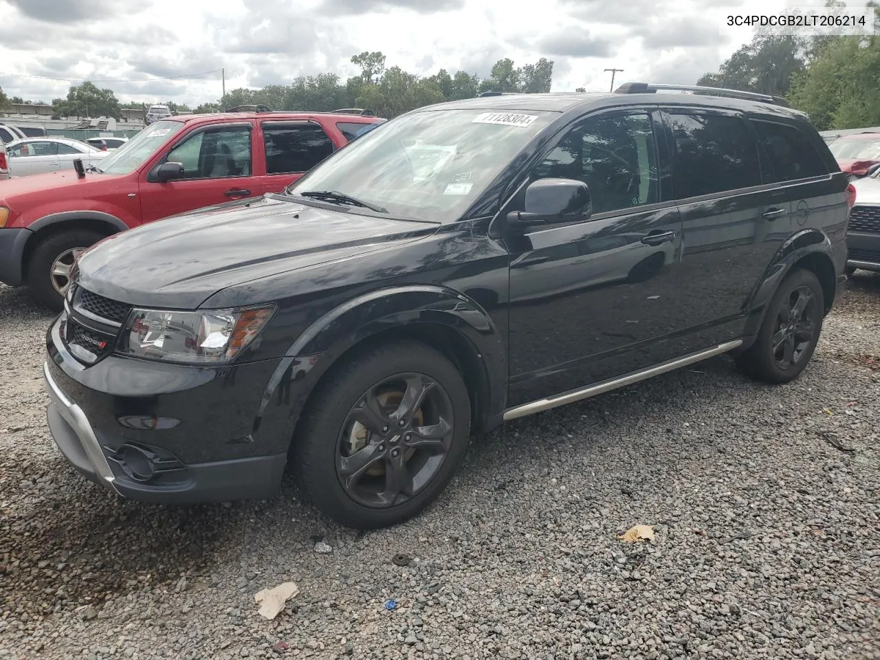 2020 Dodge Journey Crossroad VIN: 3C4PDCGB2LT206214 Lot: 71128304