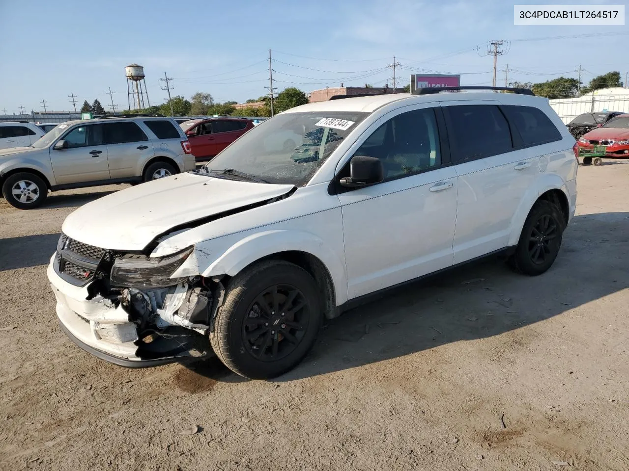 2020 Dodge Journey Se VIN: 3C4PDCAB1LT264517 Lot: 71397344