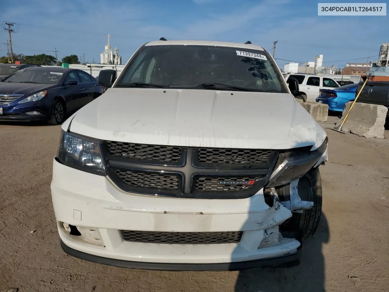 2020 Dodge Journey Se VIN: 3C4PDCAB1LT264517 Lot: 71397344