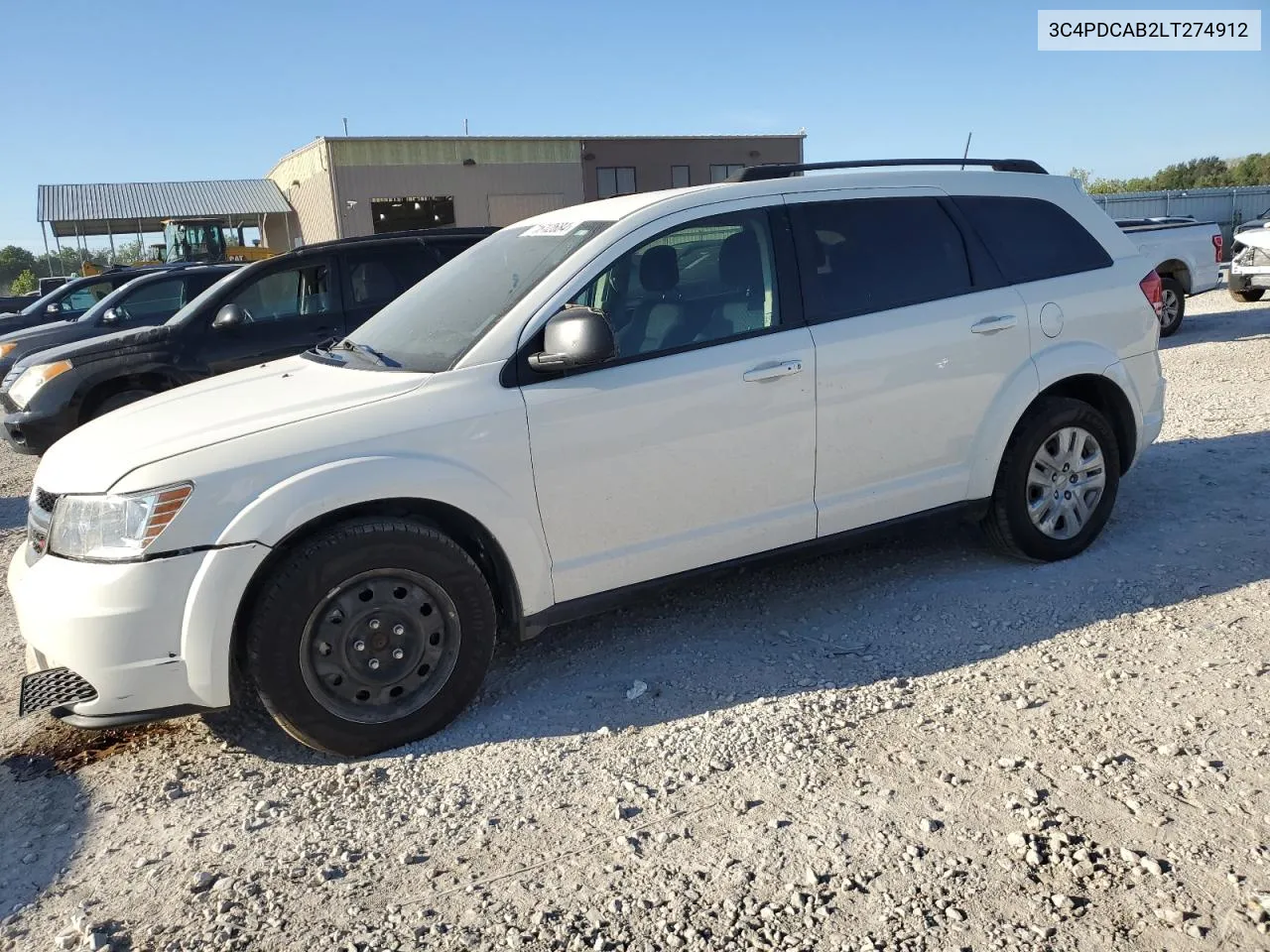 2020 Dodge Journey Se VIN: 3C4PDCAB2LT274912 Lot: 71612684