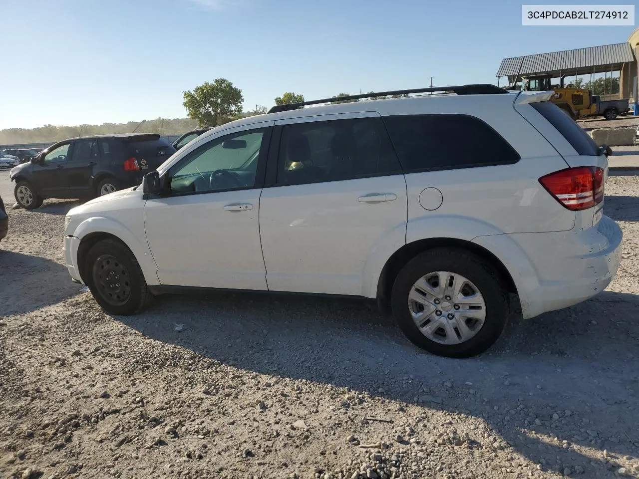 2020 Dodge Journey Se VIN: 3C4PDCAB2LT274912 Lot: 71612684