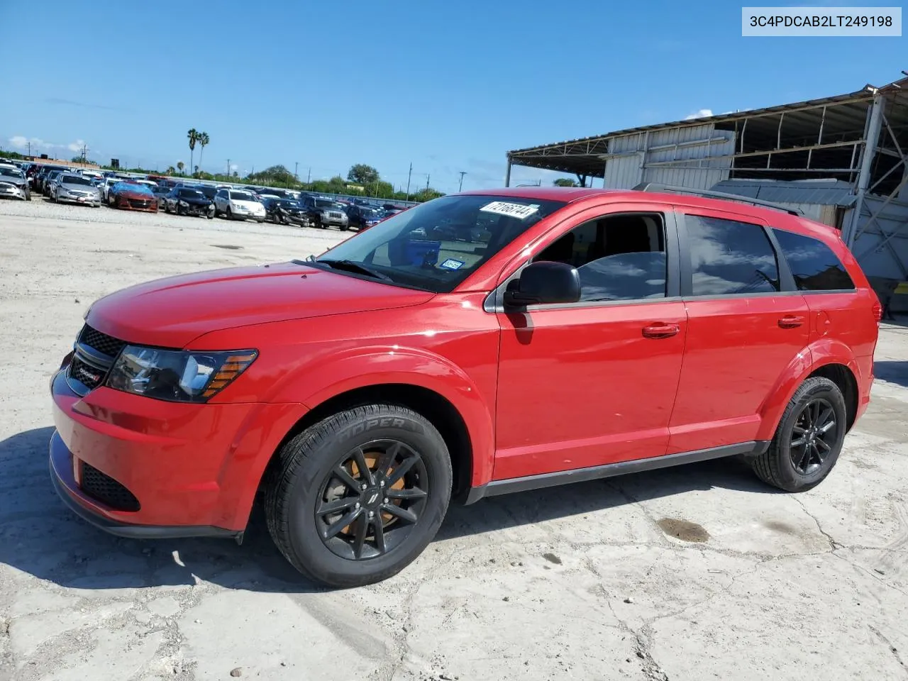 2020 Dodge Journey Se VIN: 3C4PDCAB2LT249198 Lot: 72166744