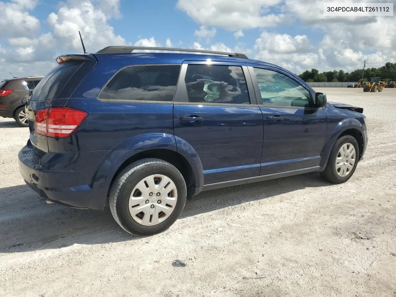 2020 Dodge Journey Se VIN: 3C4PDCAB4LT261112 Lot: 72456744