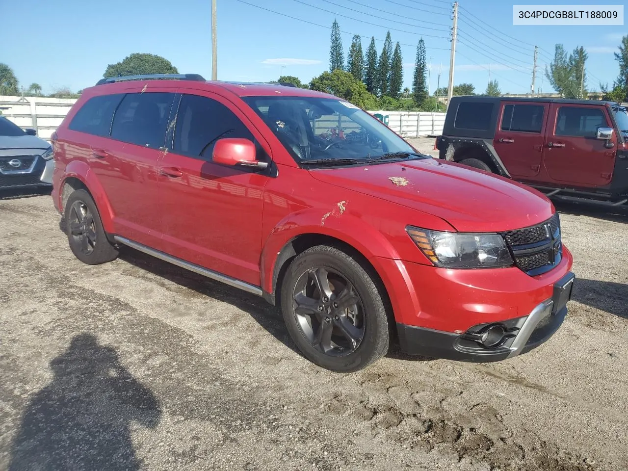 2020 Dodge Journey Crossroad VIN: 3C4PDCGB8LT188009 Lot: 72622814