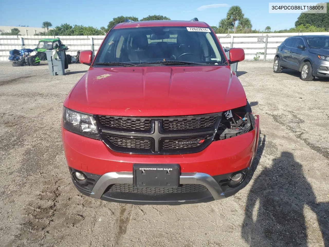 2020 Dodge Journey Crossroad VIN: 3C4PDCGB8LT188009 Lot: 72622814