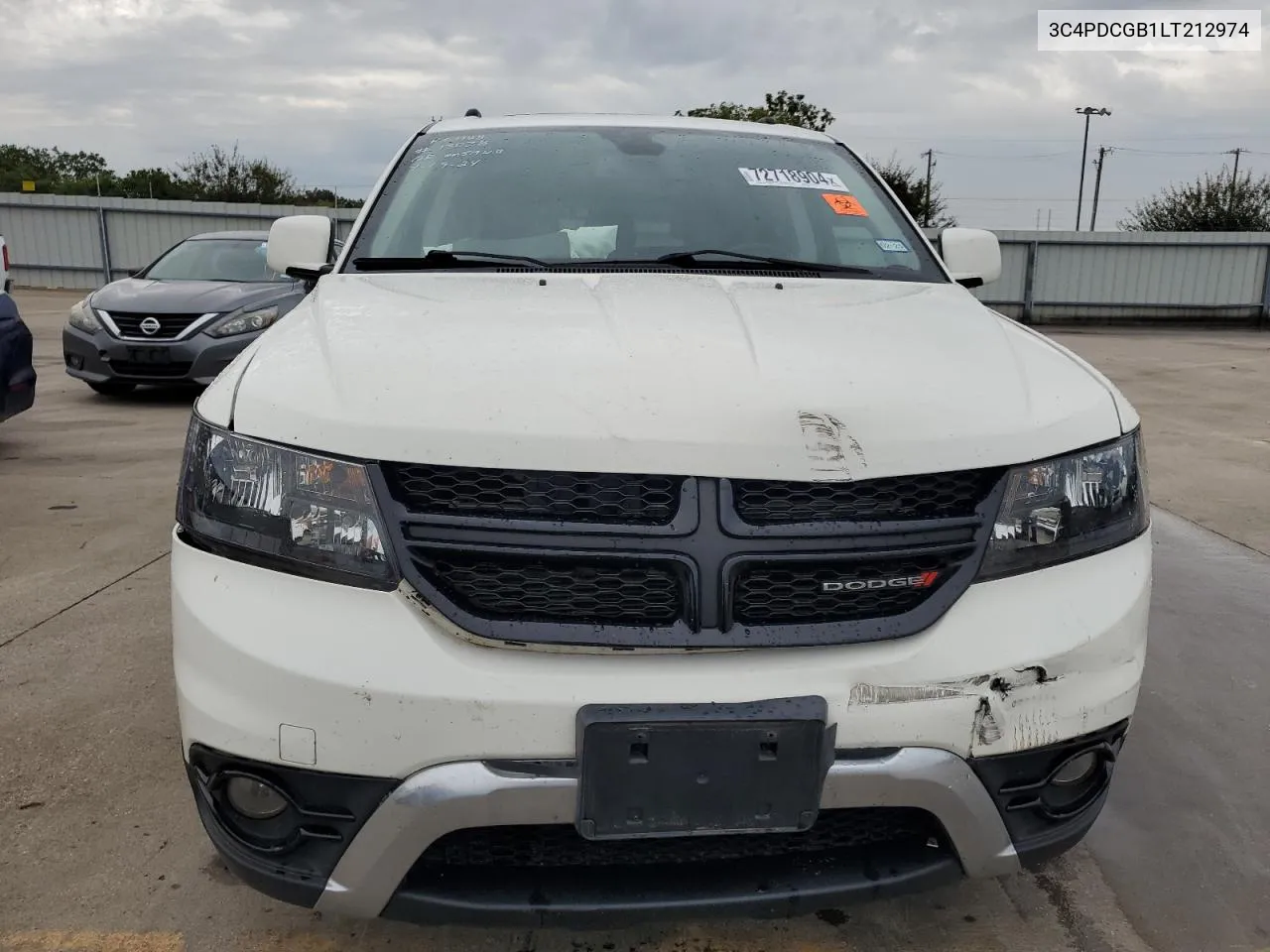 2020 Dodge Journey Crossroad VIN: 3C4PDCGB1LT212974 Lot: 72718904