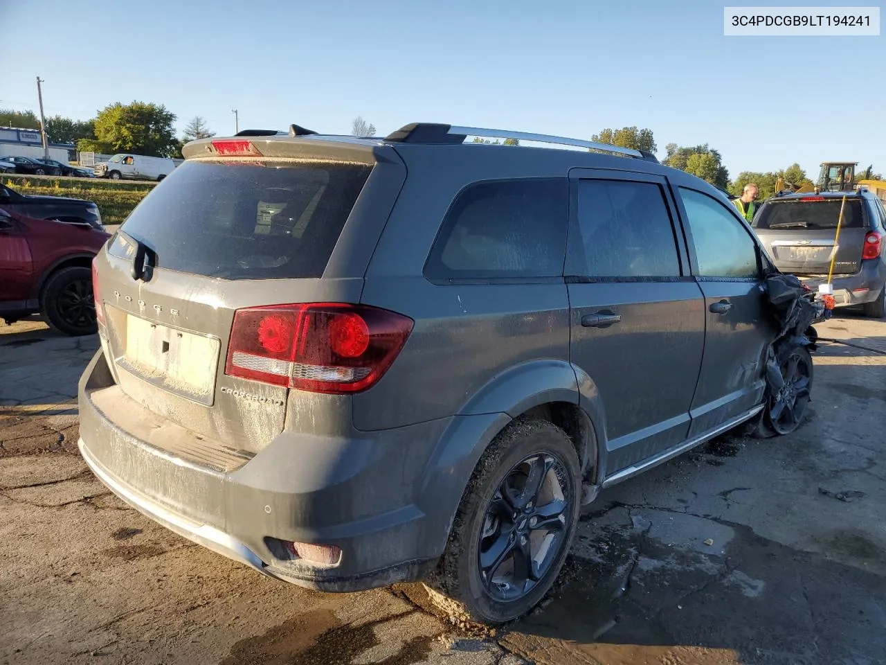 2020 Dodge Journey Crossroad VIN: 3C4PDCGB9LT194241 Lot: 72782944