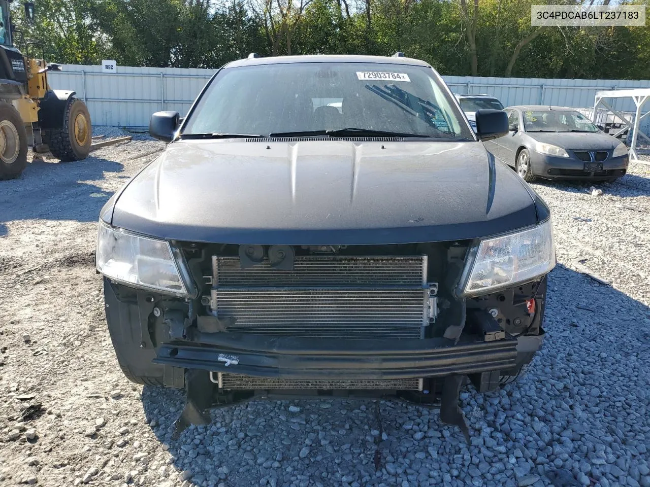 2020 Dodge Journey Se VIN: 3C4PDCAB6LT237183 Lot: 72903784