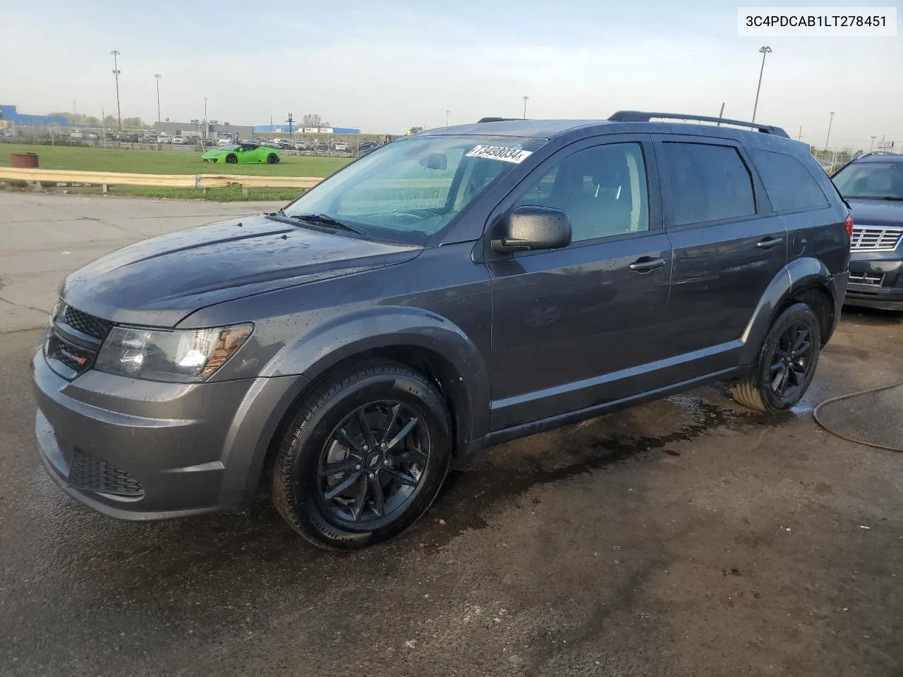 2020 Dodge Journey Se VIN: 3C4PDCAB1LT278451 Lot: 73498034