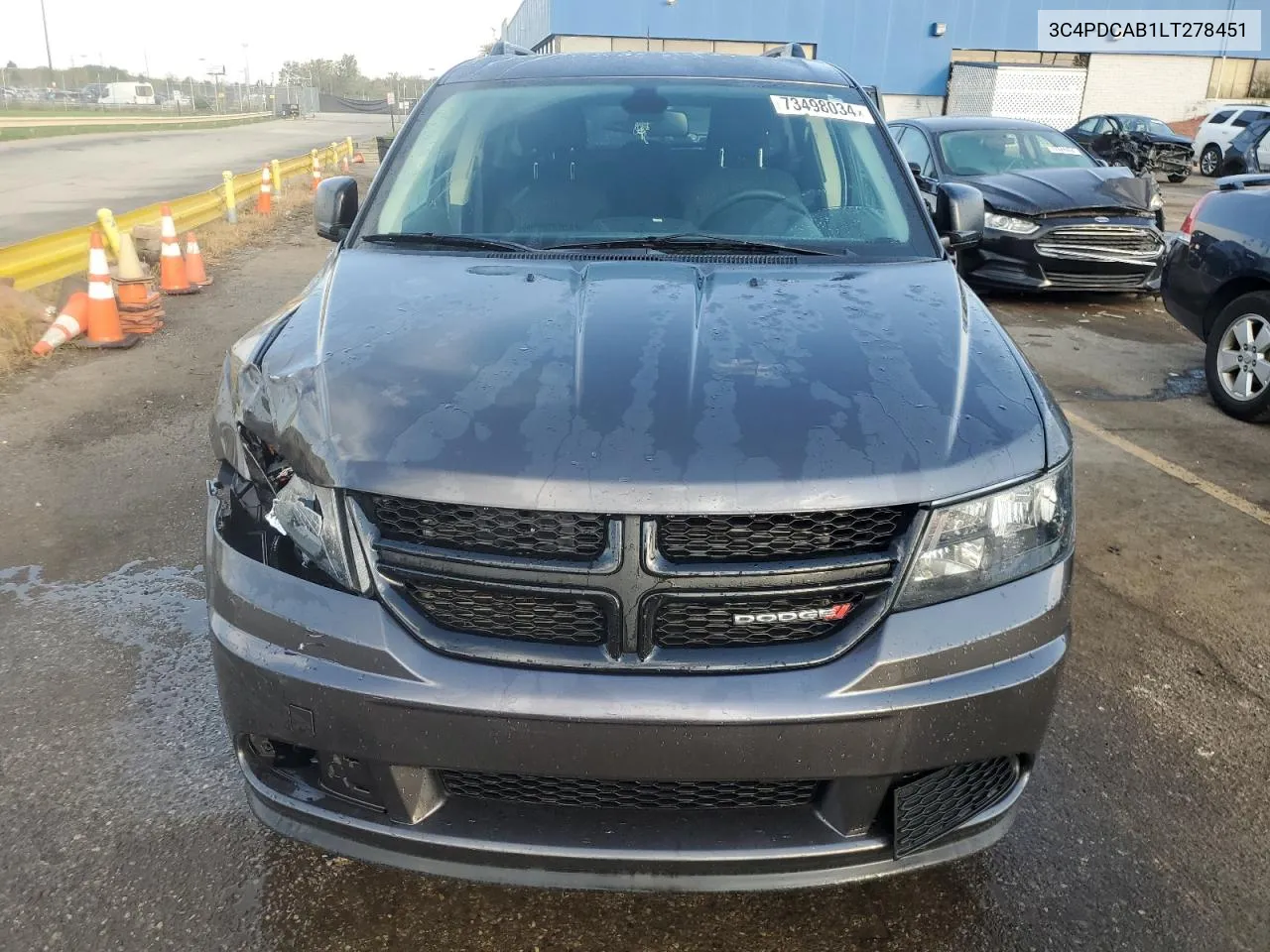 2020 Dodge Journey Se VIN: 3C4PDCAB1LT278451 Lot: 73498034