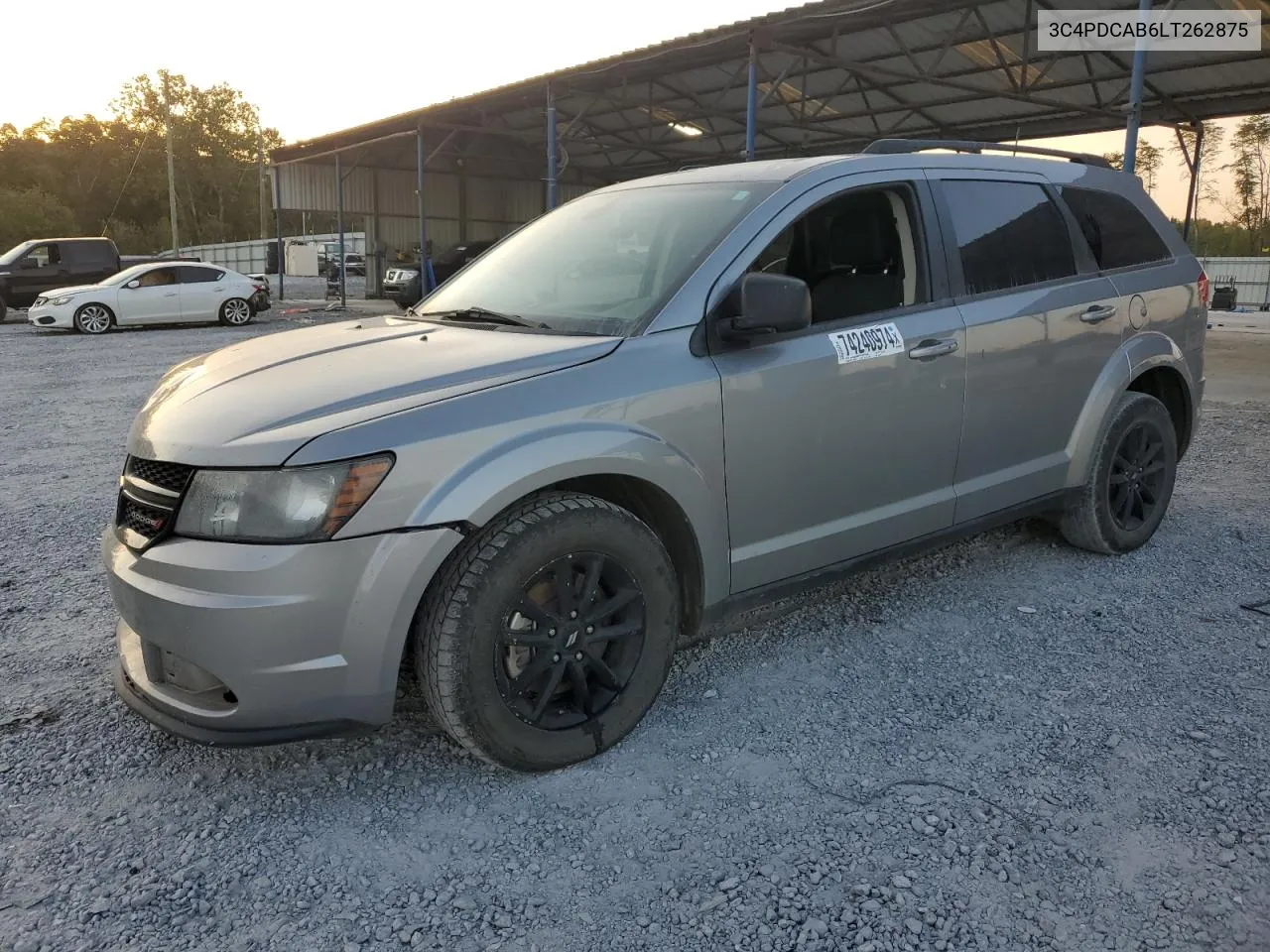 2020 Dodge Journey Se VIN: 3C4PDCAB6LT262875 Lot: 74240974