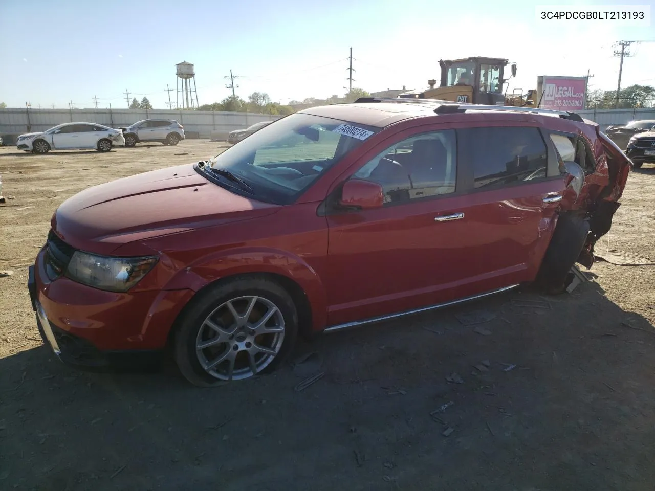 2020 Dodge Journey Crossroad VIN: 3C4PDCGB0LT213193 Lot: 74600274