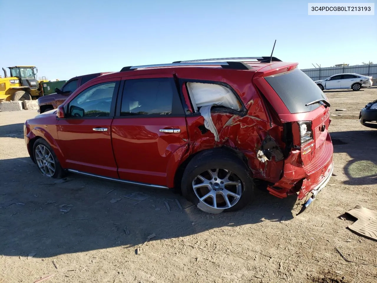 2020 Dodge Journey Crossroad VIN: 3C4PDCGB0LT213193 Lot: 74600274