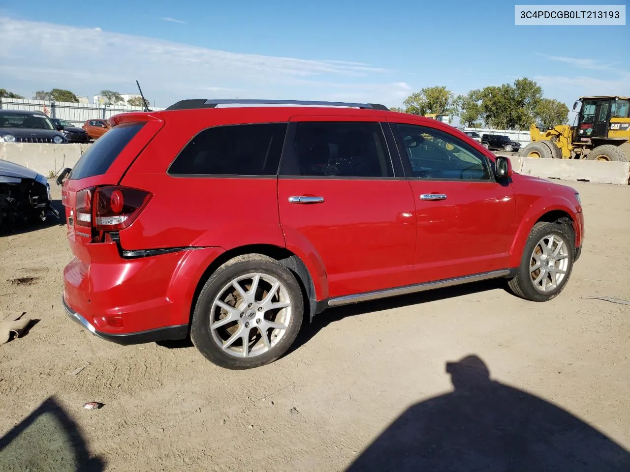 2020 Dodge Journey Crossroad VIN: 3C4PDCGB0LT213193 Lot: 74600274