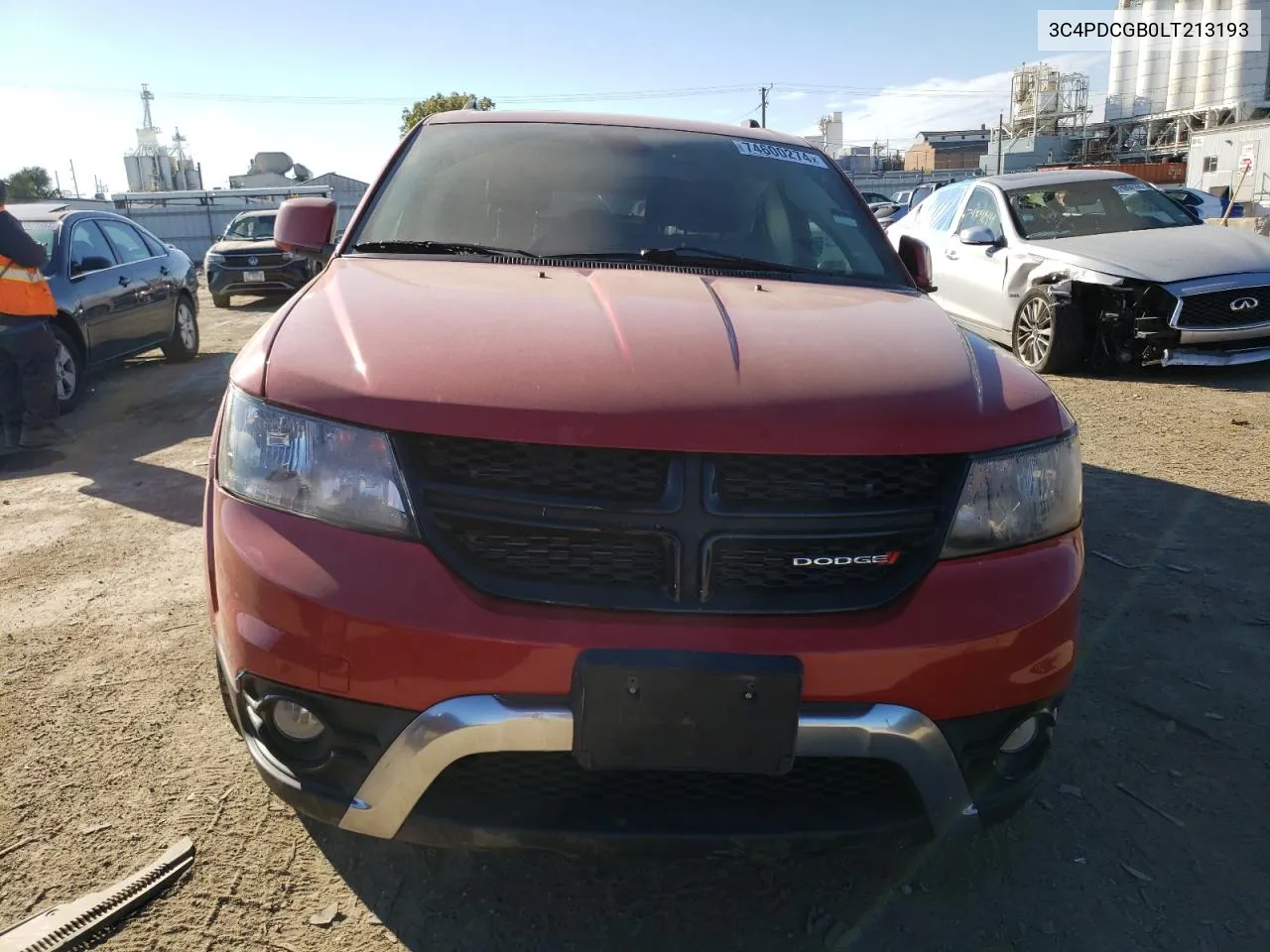 2020 Dodge Journey Crossroad VIN: 3C4PDCGB0LT213193 Lot: 74600274