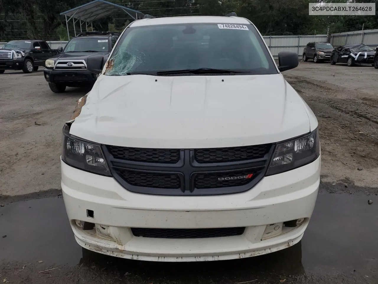 2020 Dodge Journey Se VIN: 3C4PDCABXLT264628 Lot: 74828494