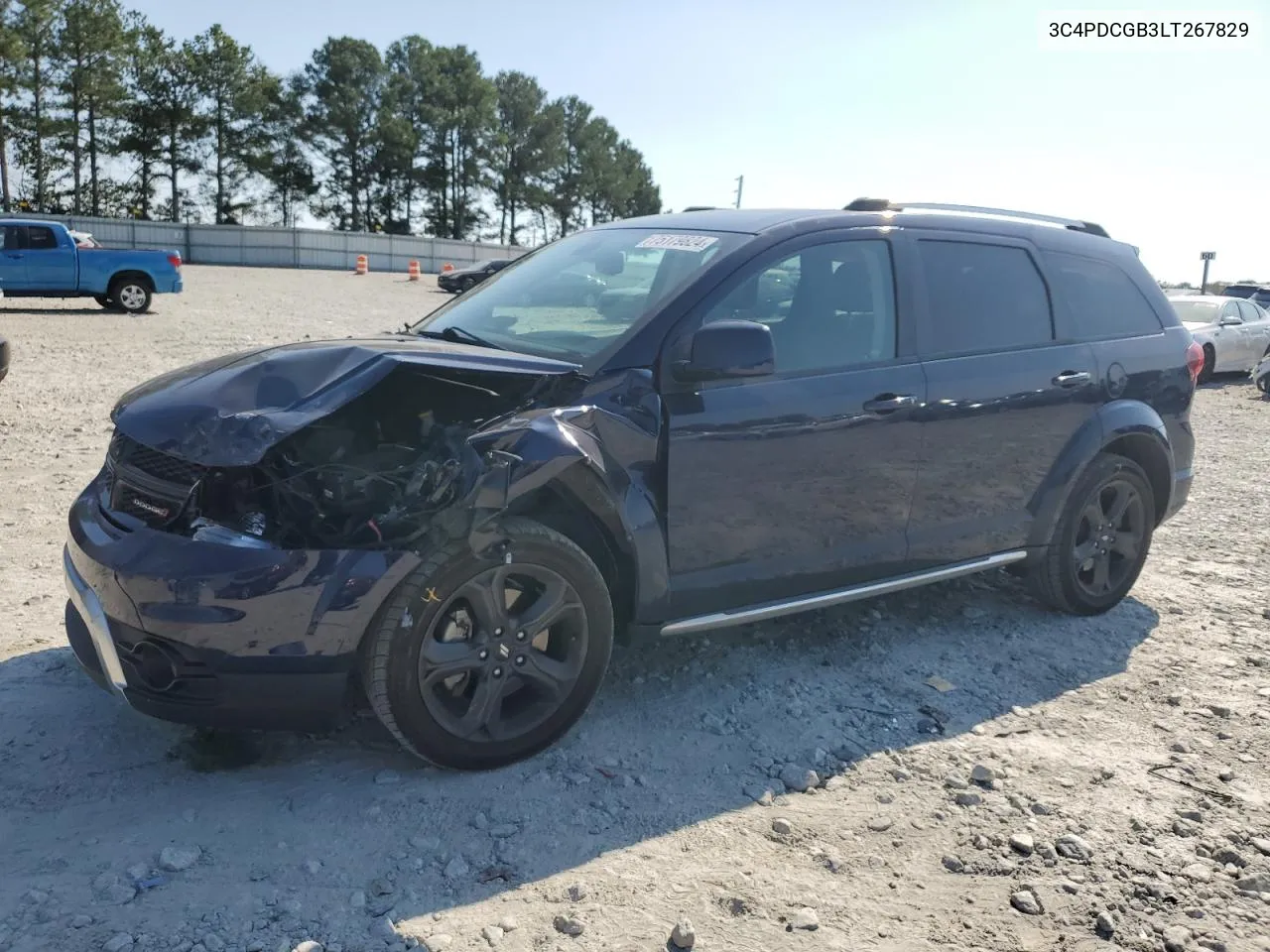 2020 Dodge Journey Crossroad VIN: 3C4PDCGB3LT267829 Lot: 75179824