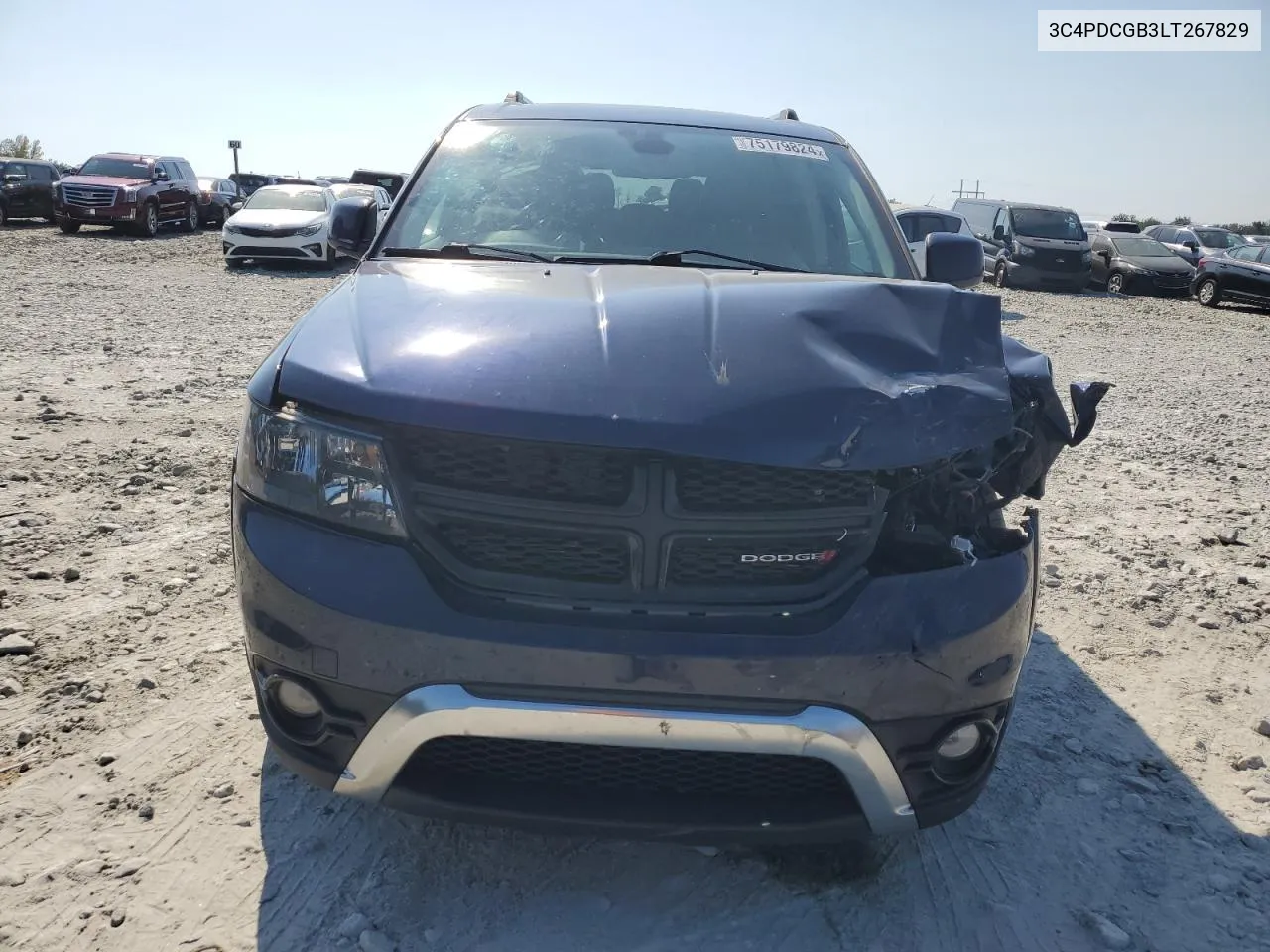 2020 Dodge Journey Crossroad VIN: 3C4PDCGB3LT267829 Lot: 75179824