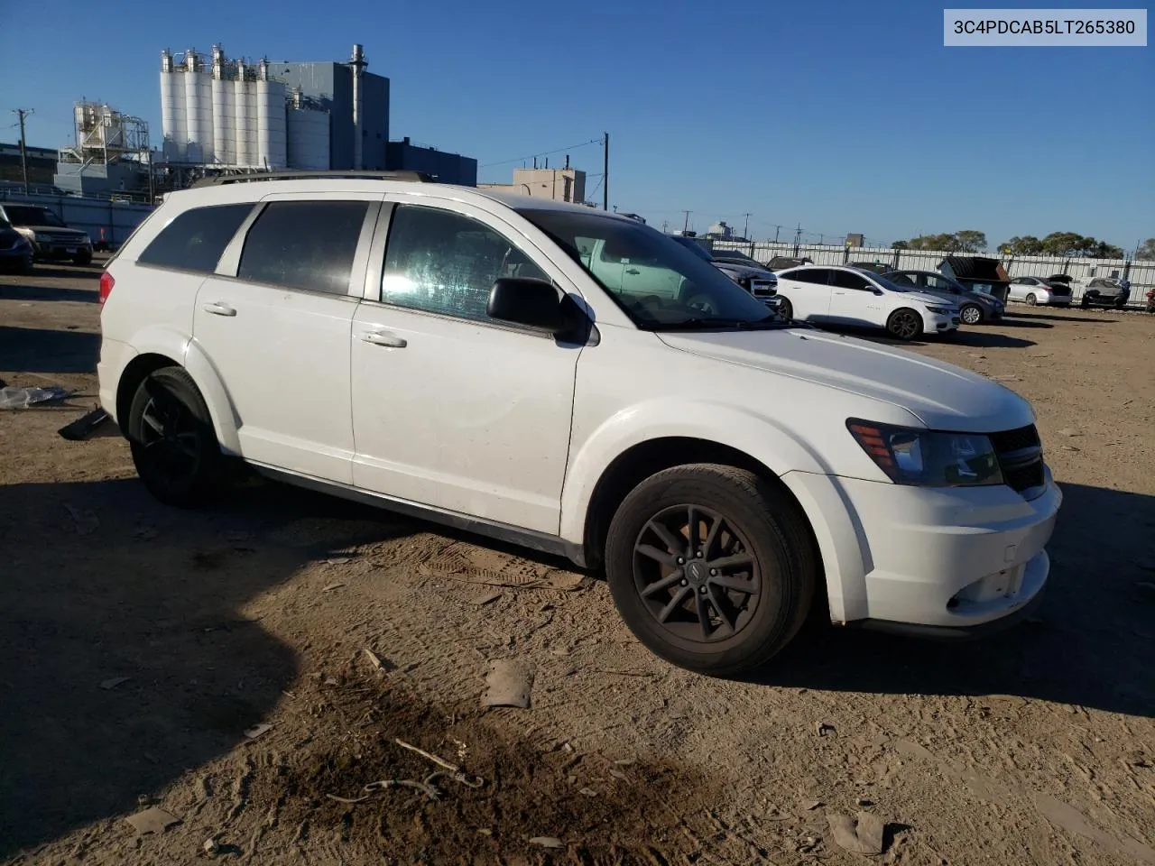 2020 Dodge Journey Se VIN: 3C4PDCAB5LT265380 Lot: 75699304