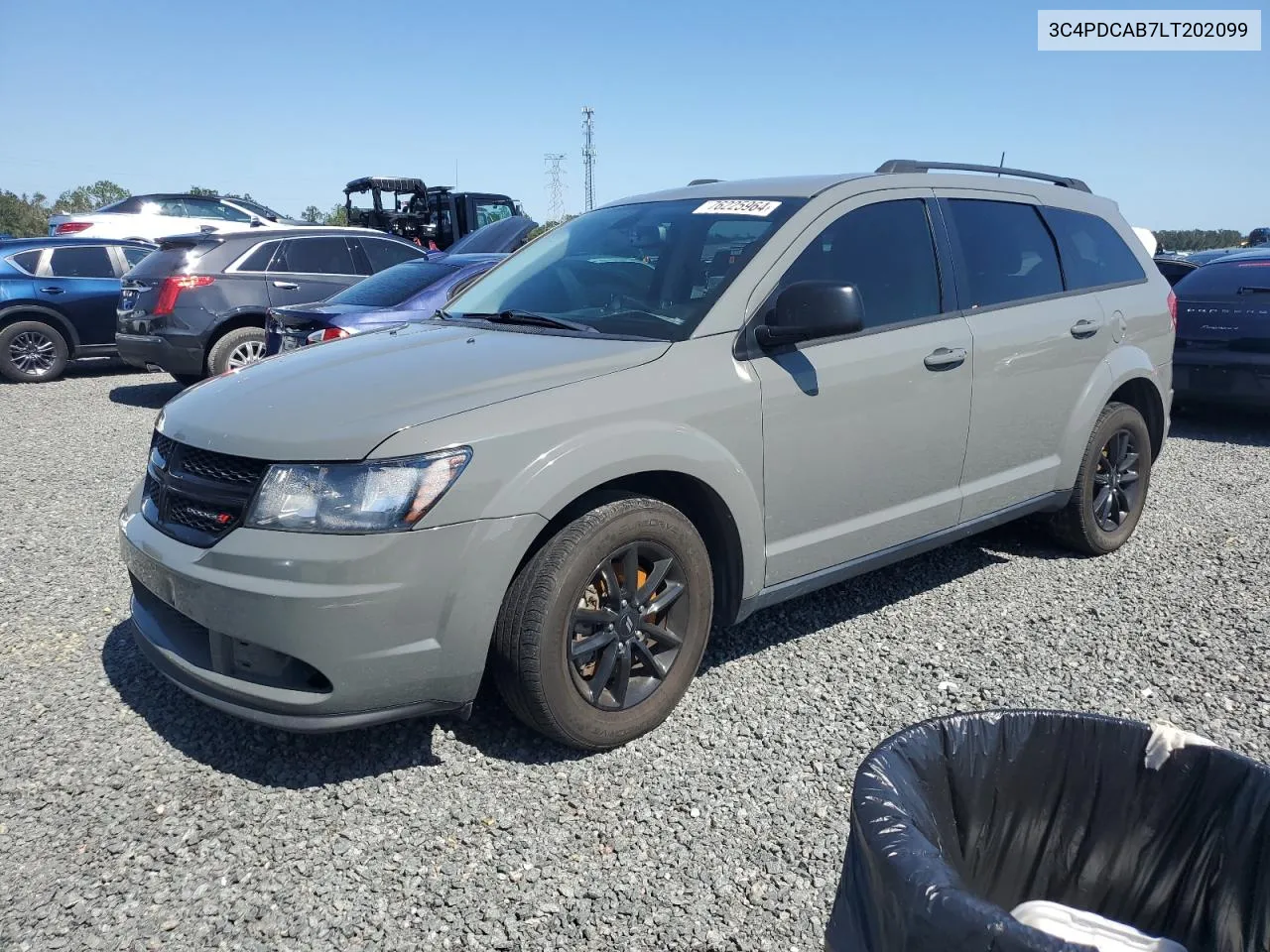 3C4PDCAB7LT202099 2020 Dodge Journey Se