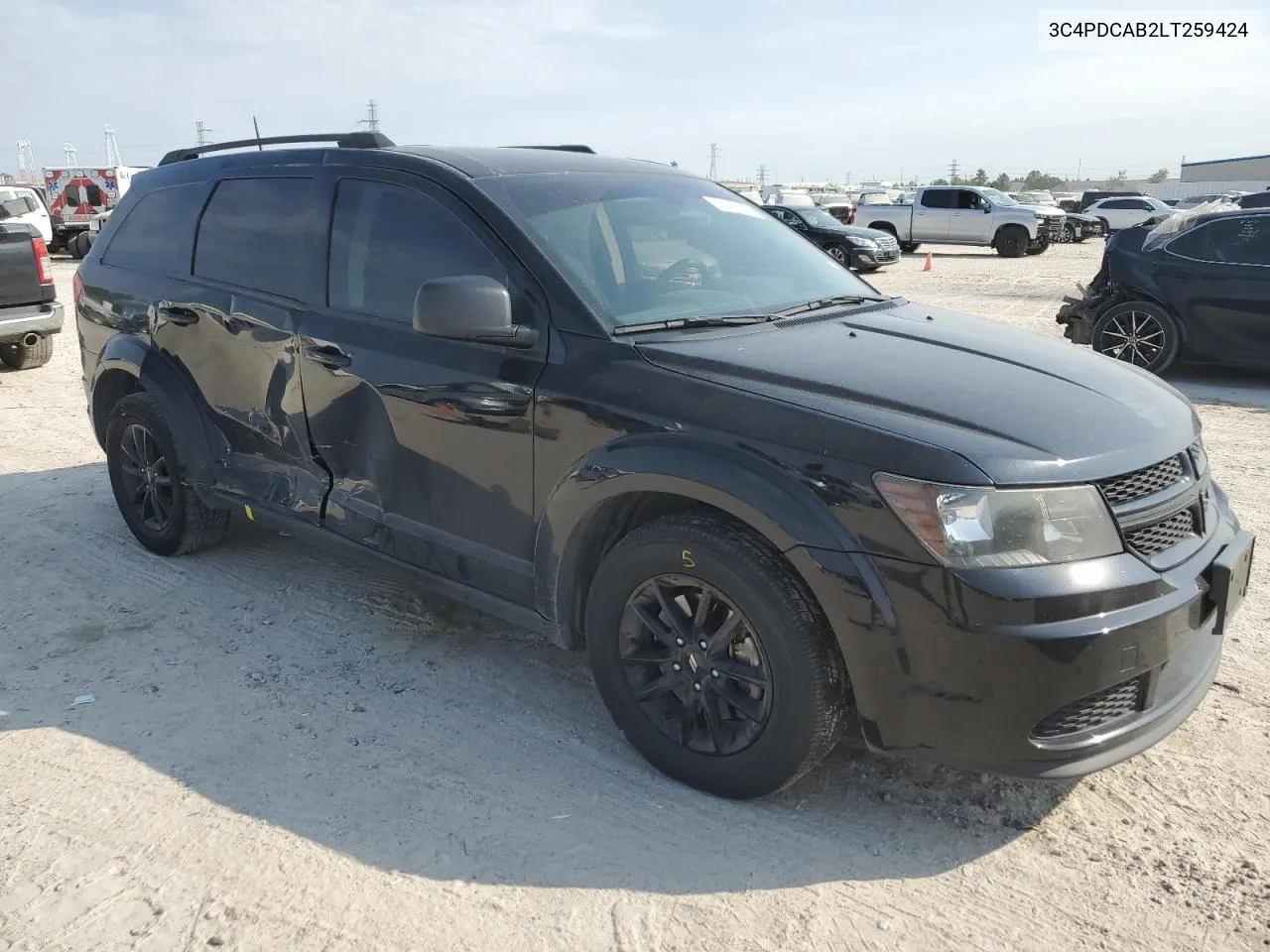 2020 Dodge Journey Se VIN: 3C4PDCAB2LT259424 Lot: 76456624