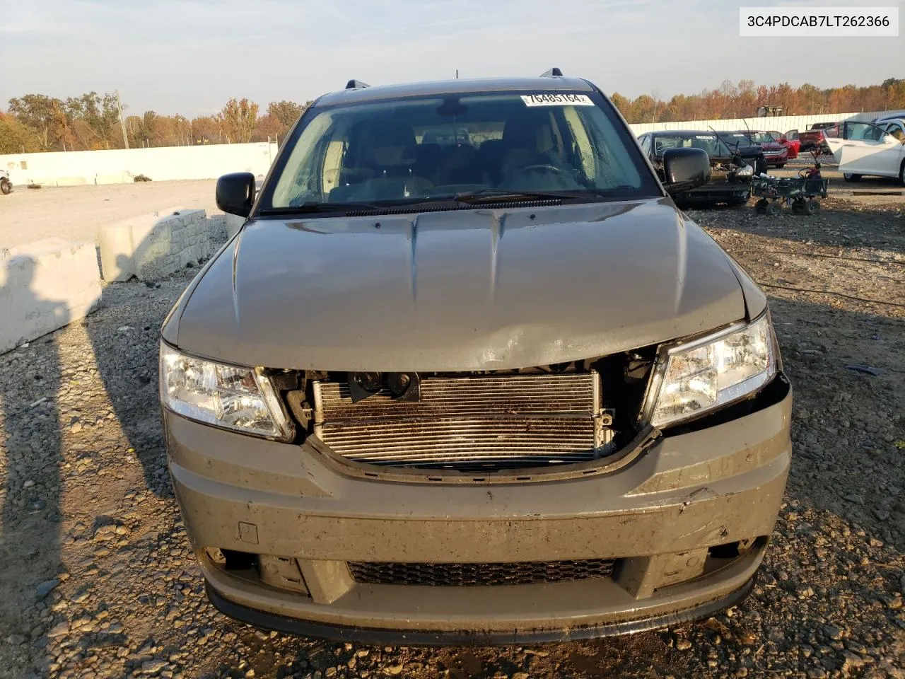 2020 Dodge Journey Se VIN: 3C4PDCAB7LT262366 Lot: 76485164