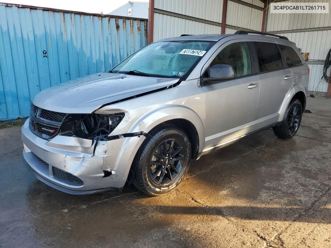 2020 Dodge Journey Se VIN: 3C4PDCAB1LT261715 Lot: 76957524