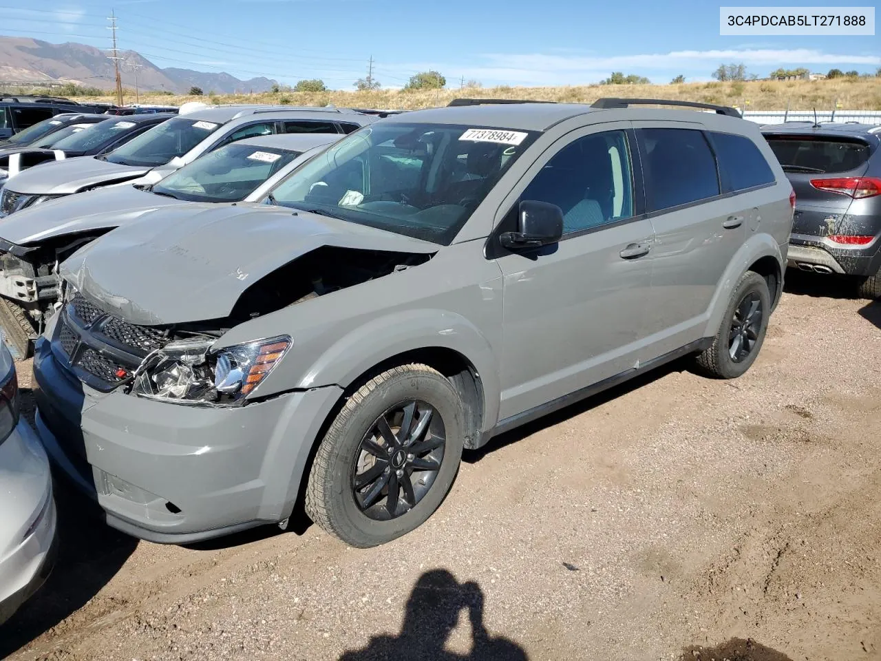 2020 Dodge Journey Se VIN: 3C4PDCAB5LT271888 Lot: 77378984