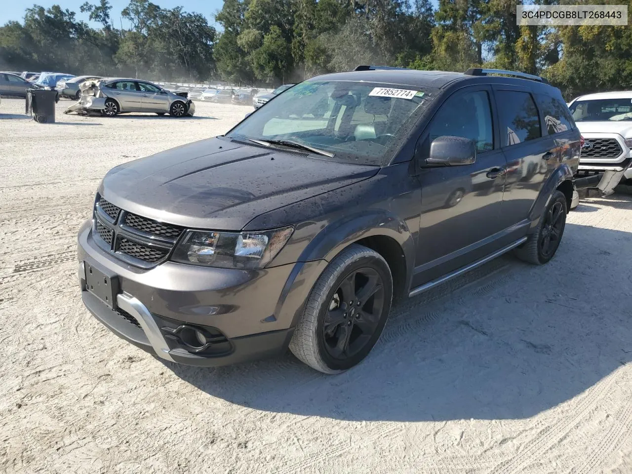 2020 Dodge Journey Crossroad VIN: 3C4PDCGB8LT268443 Lot: 77852774