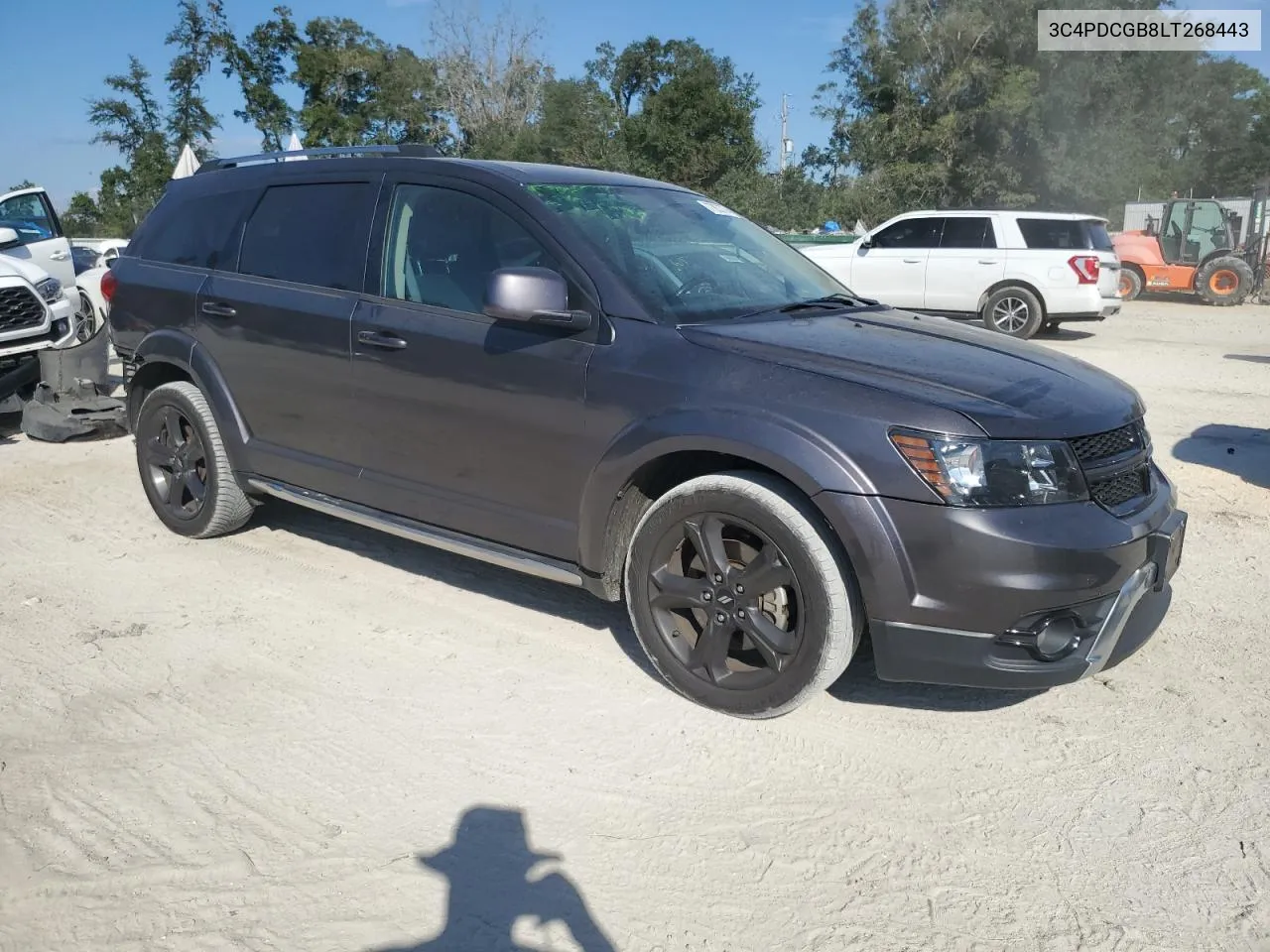 2020 Dodge Journey Crossroad VIN: 3C4PDCGB8LT268443 Lot: 77852774