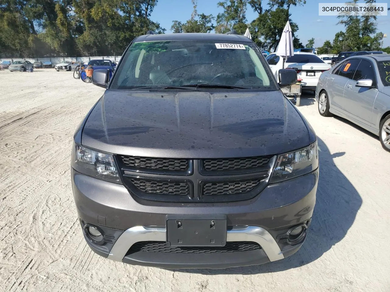 2020 Dodge Journey Crossroad VIN: 3C4PDCGB8LT268443 Lot: 77852774