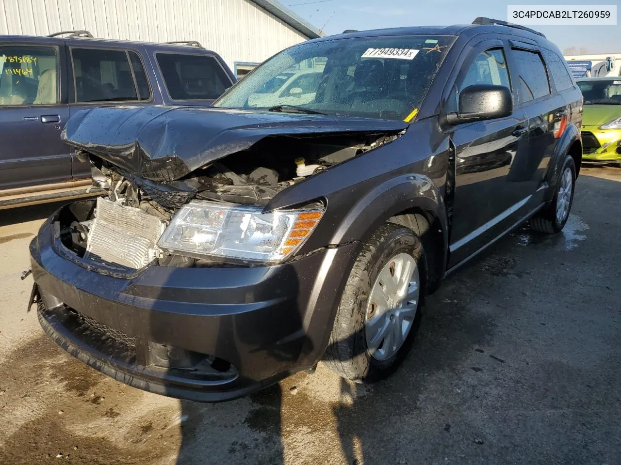 2020 Dodge Journey Se VIN: 3C4PDCAB2LT260959 Lot: 77949334