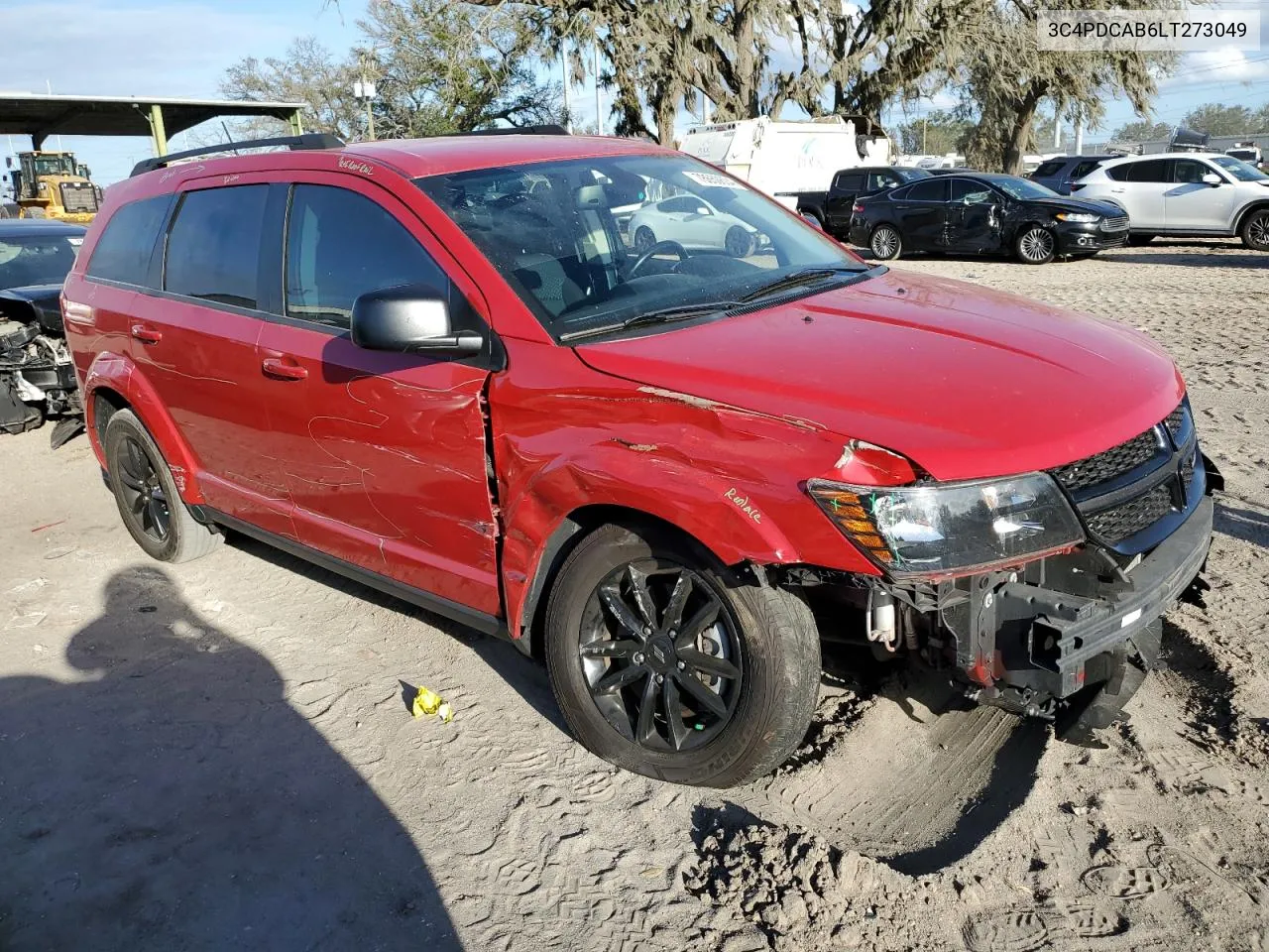 2020 Dodge Journey Se VIN: 3C4PDCAB6LT273049 Lot: 78650604