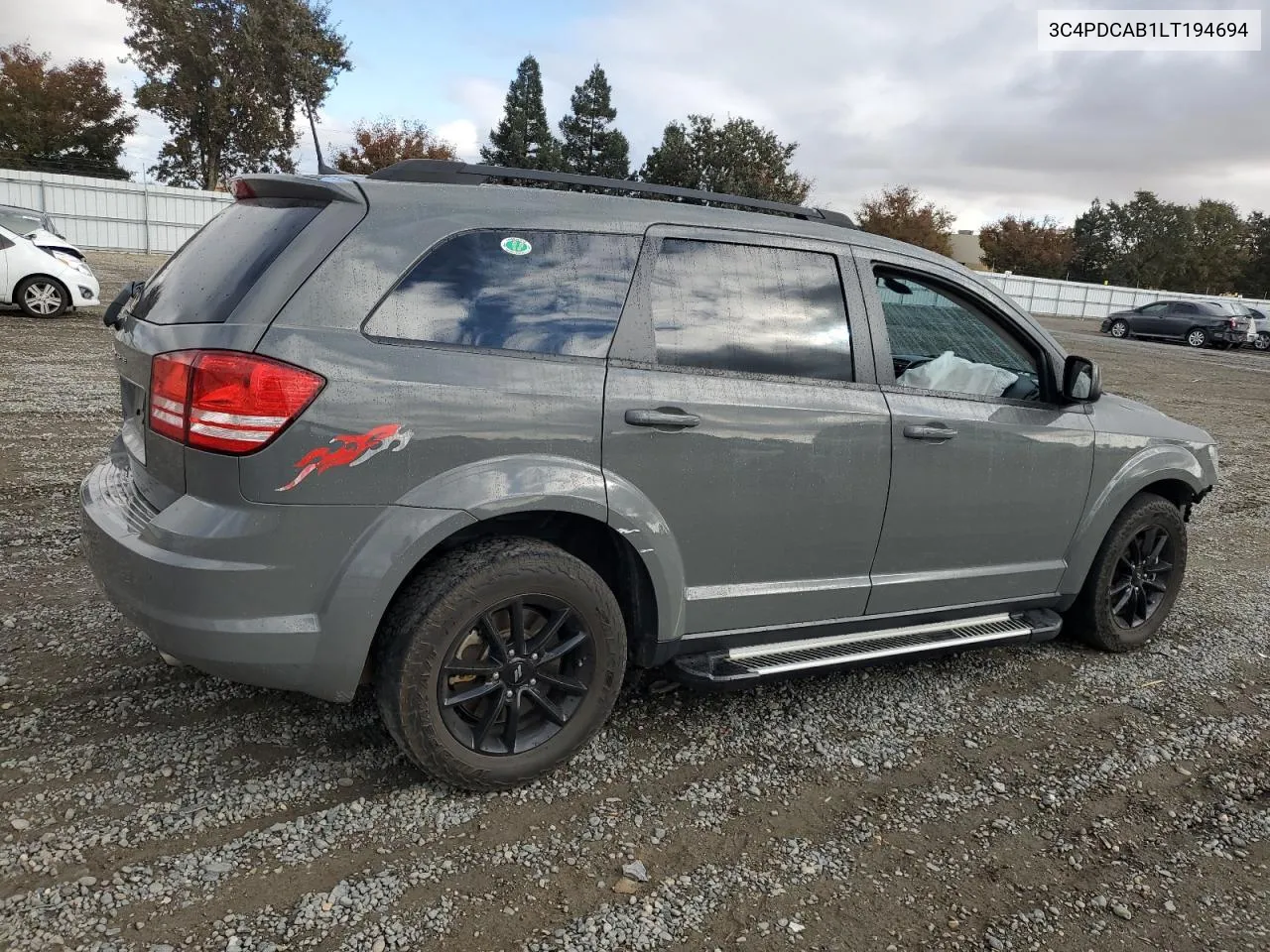 2020 Dodge Journey Se VIN: 3C4PDCAB1LT194694 Lot: 78685384