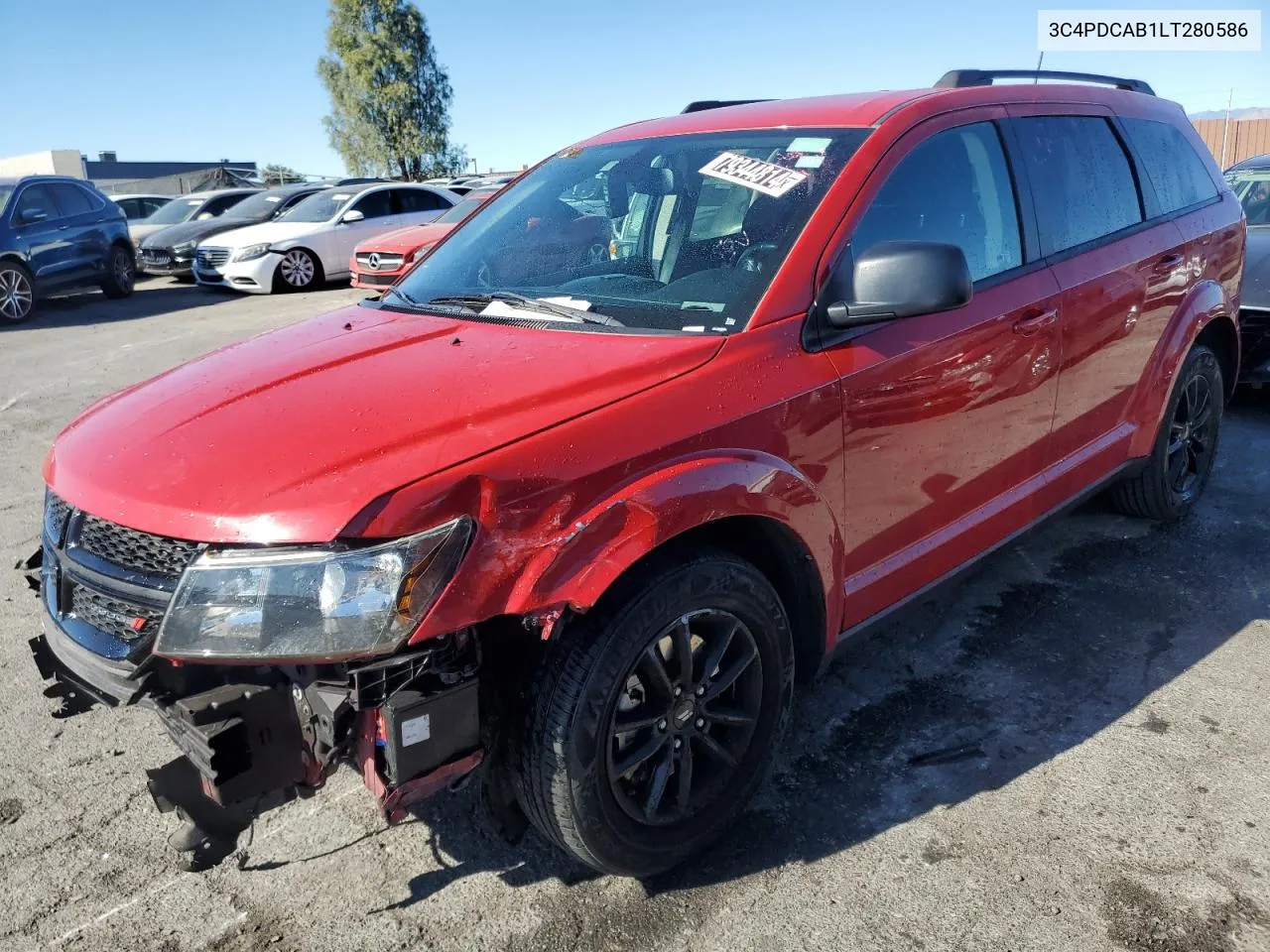 2020 Dodge Journey Se VIN: 3C4PDCAB1LT280586 Lot: 79344814