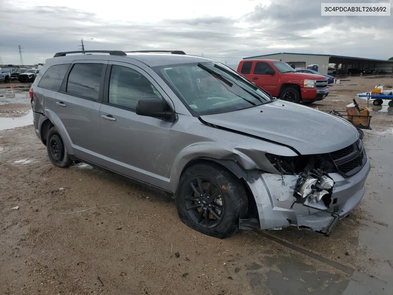 2020 Dodge Journey Se VIN: 3C4PDCAB3LT263692 Lot: 79509784