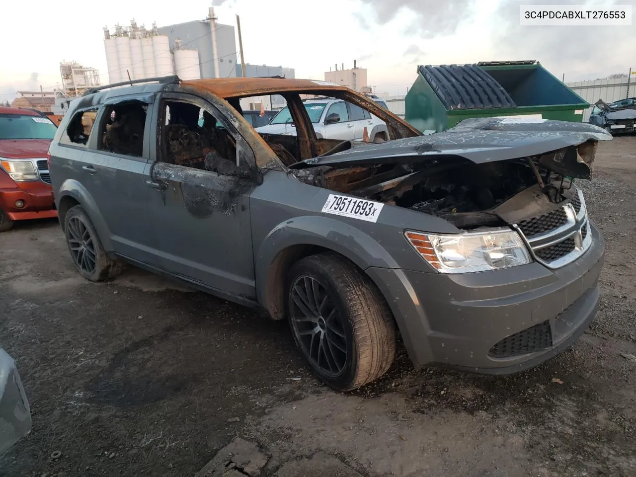 2020 Dodge Journey Se VIN: 3C4PDCABXLT276553 Lot: 79511693