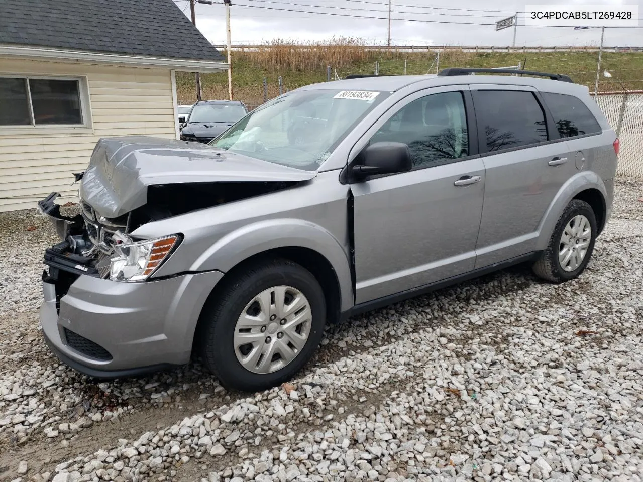 2020 Dodge Journey Se VIN: 3C4PDCAB5LT269428 Lot: 80193834