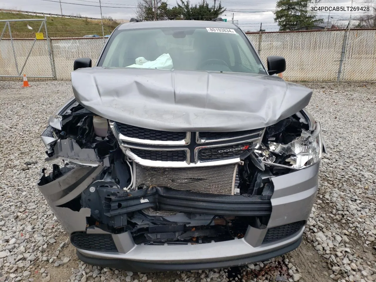 2020 Dodge Journey Se VIN: 3C4PDCAB5LT269428 Lot: 80193834