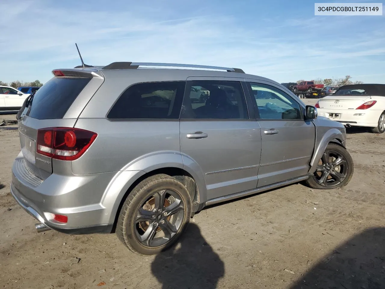 2020 Dodge Journey Crossroad VIN: 3C4PDCGB0LT251149 Lot: 80519024