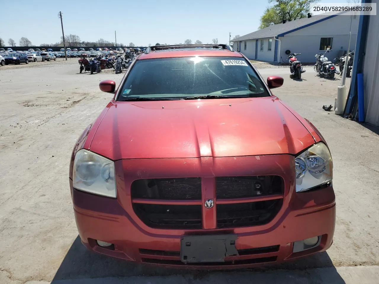 2005 Dodge Magnum R/T VIN: 2D4GV58295H683289 Lot: 47619254