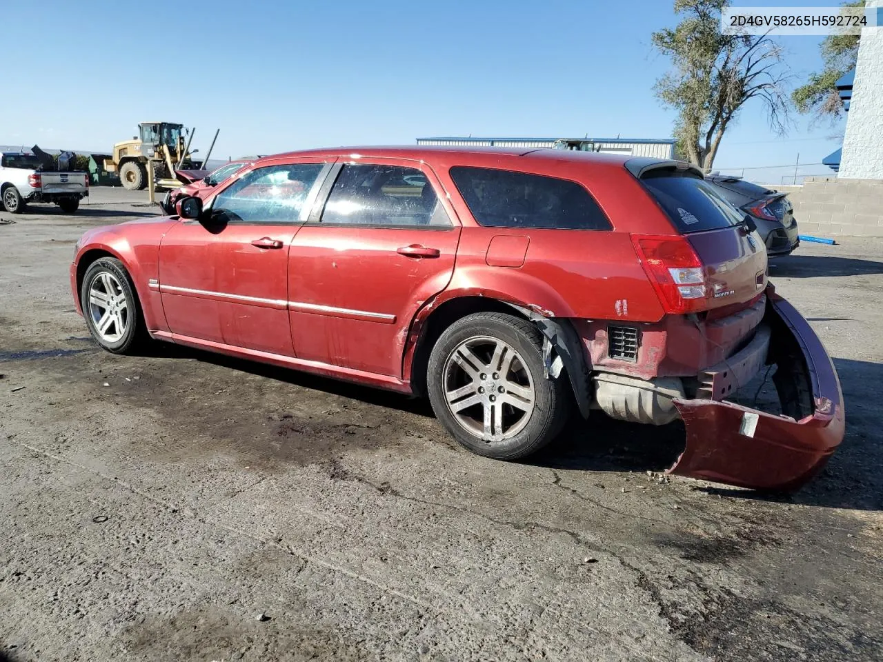 2005 Dodge Magnum R/T VIN: 2D4GV58265H592724 Lot: 74579204