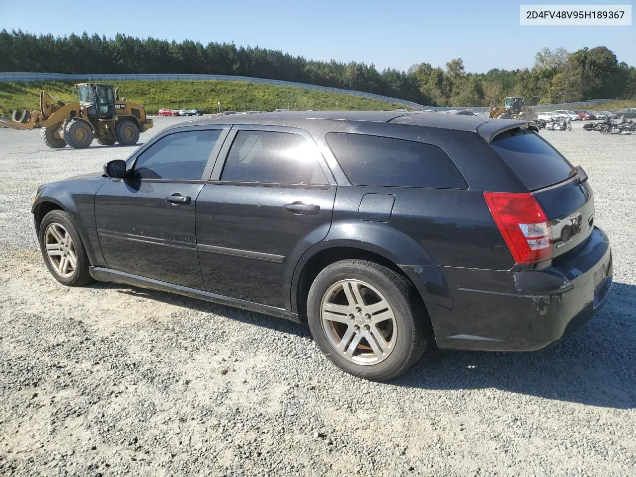 2D4FV48V95H189367 2005 Dodge Magnum Sxt