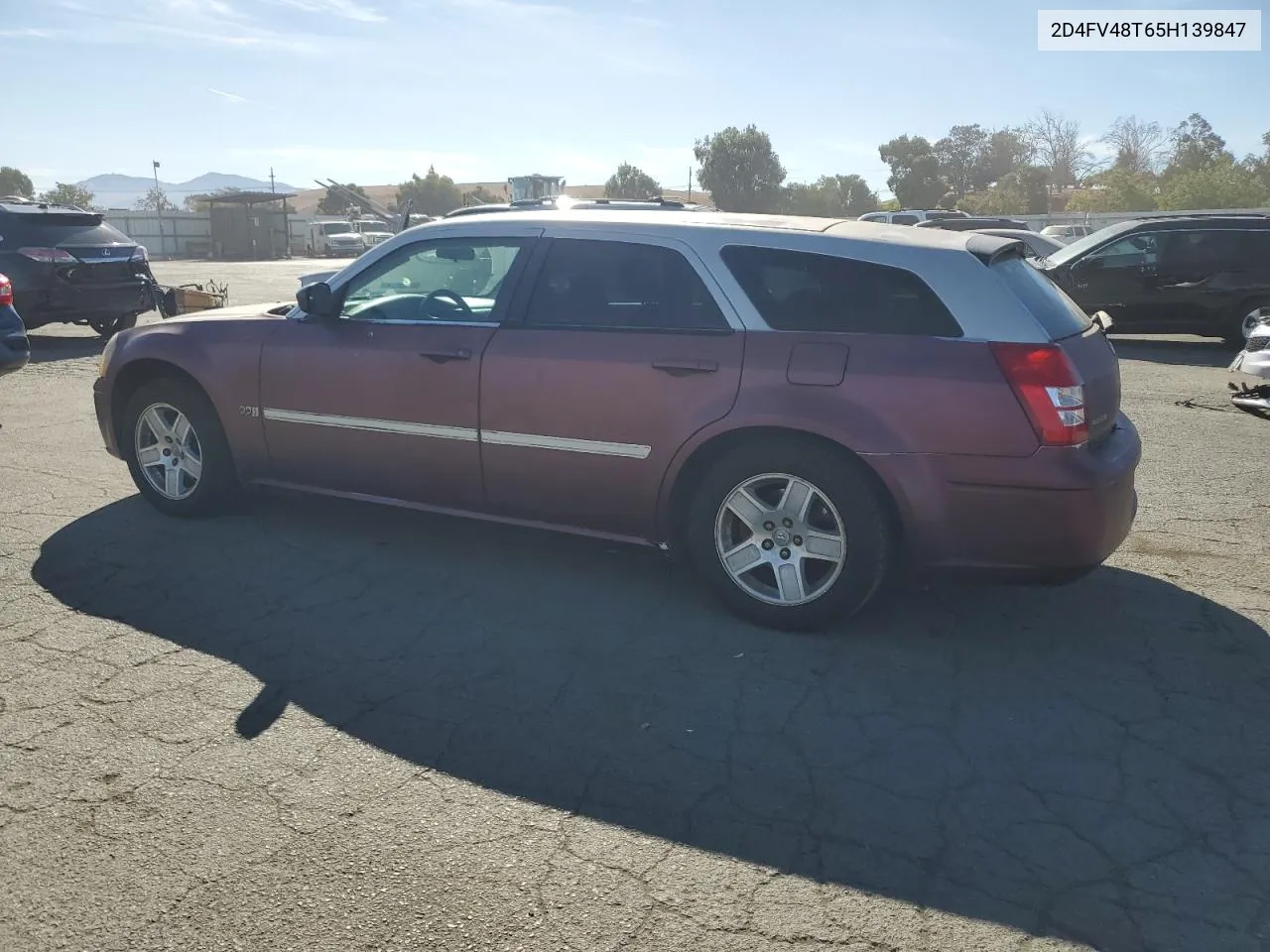 2005 Dodge Magnum Se VIN: 2D4FV48T65H139847 Lot: 77403024