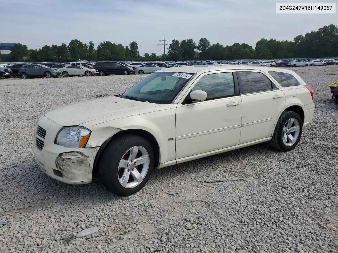 2006 Dodge Magnum Sxt VIN: 2D4GZ47V16H149067 Lot: 67564774