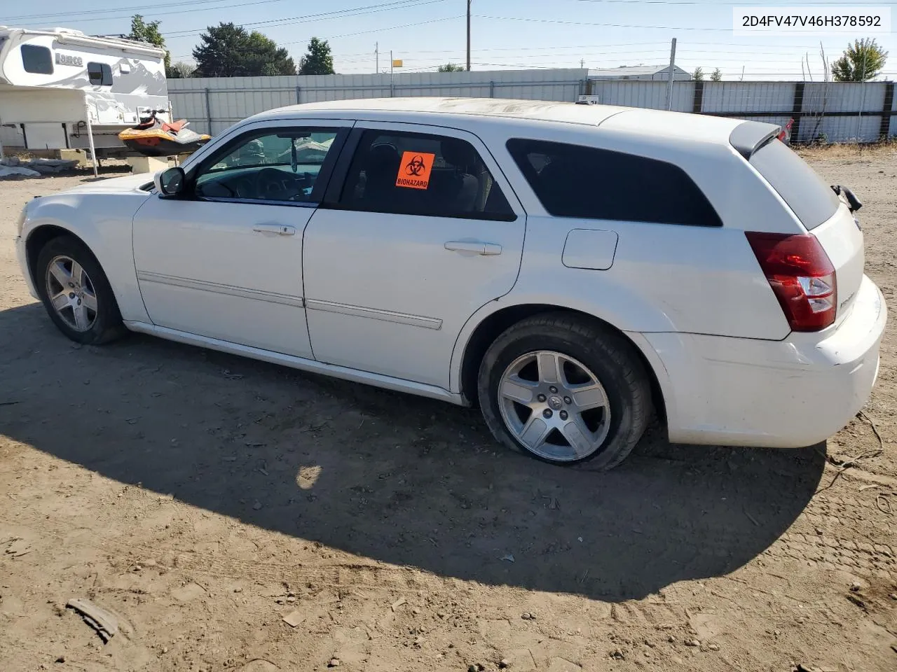 2006 Dodge Magnum Sxt VIN: 2D4FV47V46H378592 Lot: 69456074