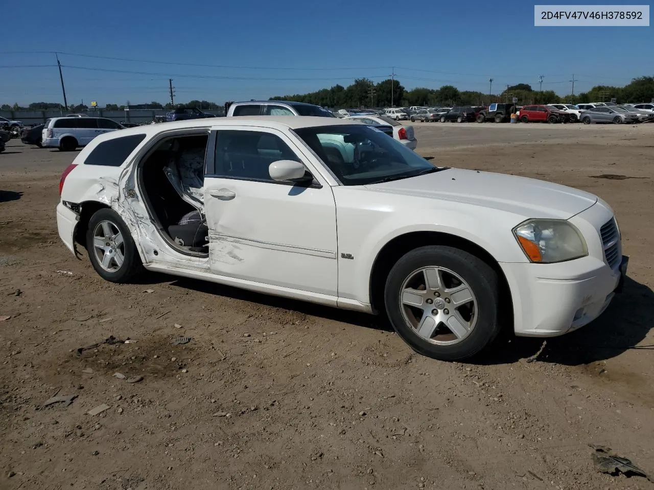 2006 Dodge Magnum Sxt VIN: 2D4FV47V46H378592 Lot: 69456074