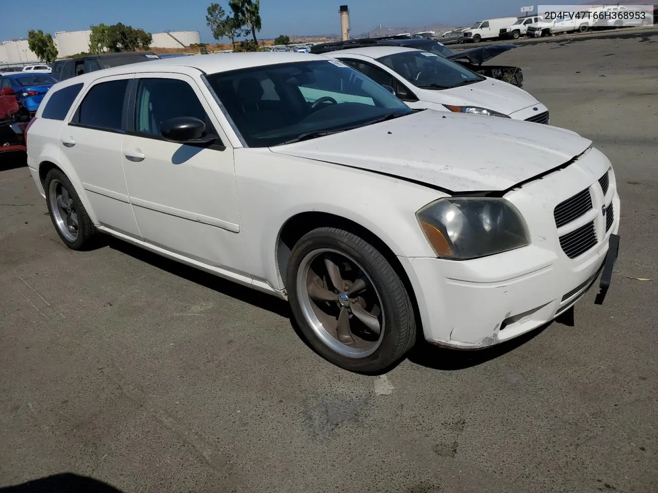 2006 Dodge Magnum Se VIN: 2D4FV47T66H368953 Lot: 69677574